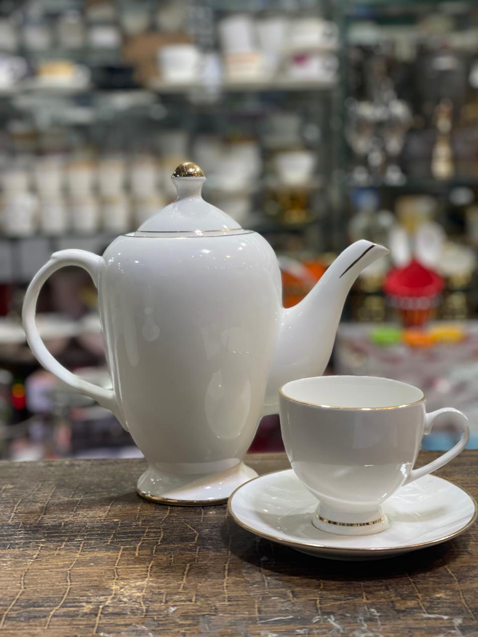 Bone China Golden Tea Set