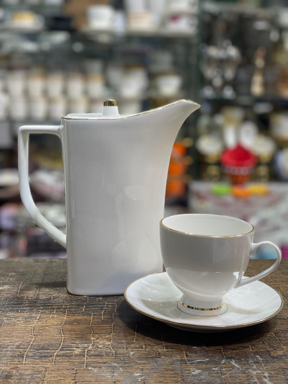 Bone China Golden Tea Set