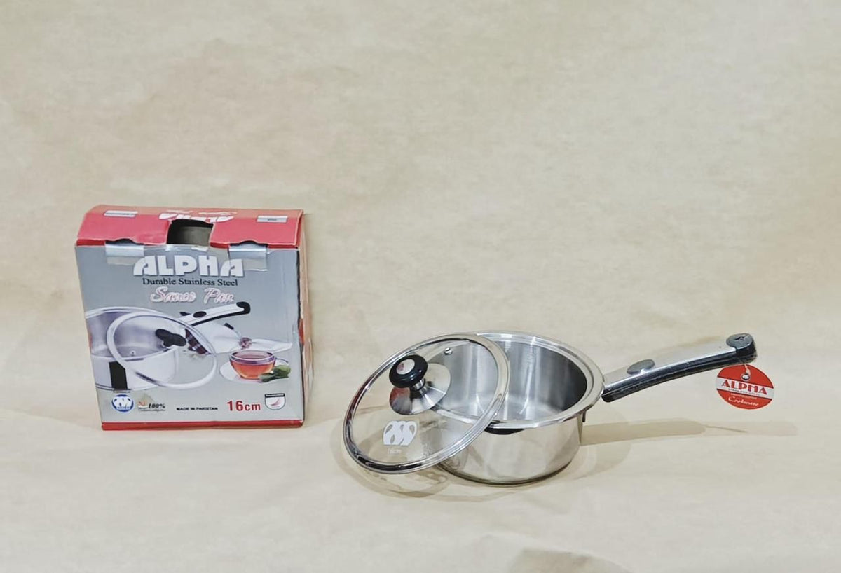 Alpha Stainless Steel Saucepan